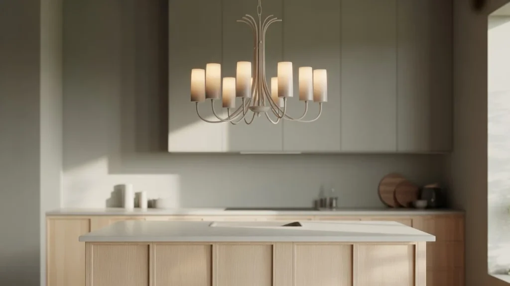 Neutral-Tone Chandeliers for Calm, Modern Interiors