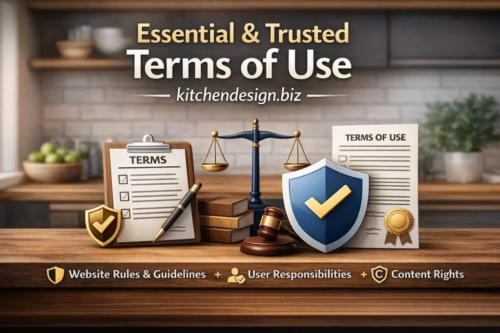Essential & Trusted Terms of Use kitchendesign.biz