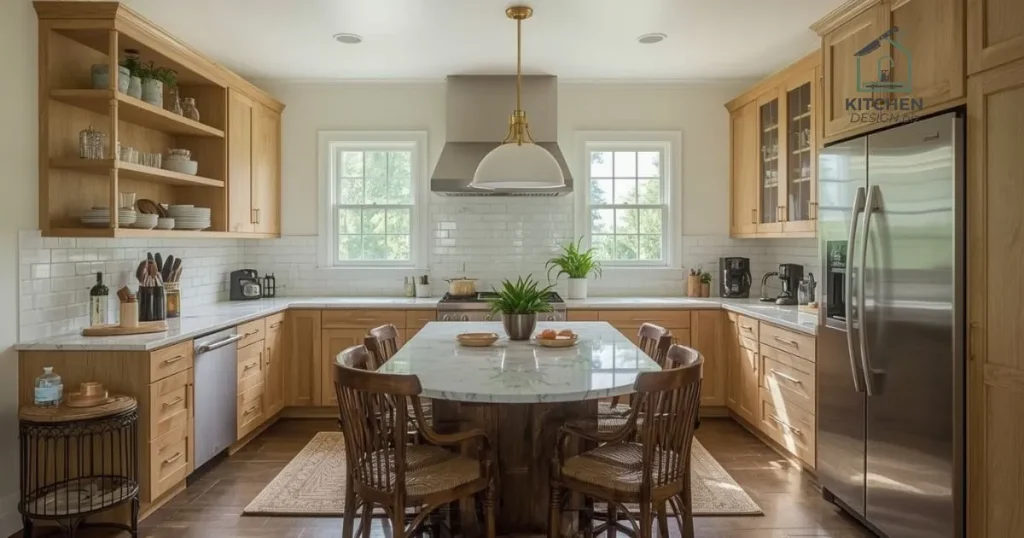 U-Shaped Layout With Open Ends