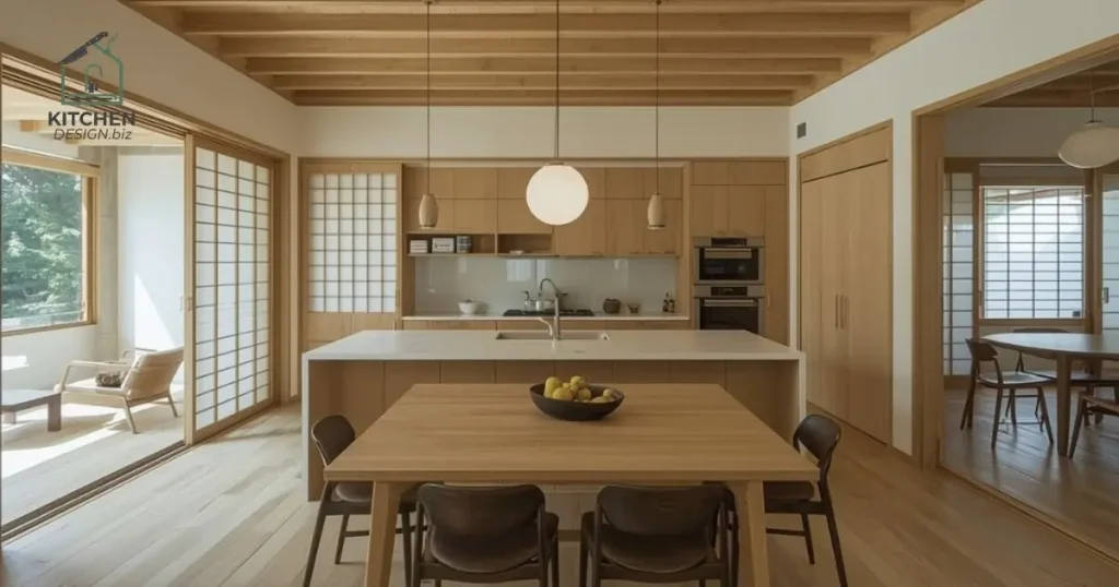 open-plan-kitchen-with-defined-zones Island Modular Kitchen Design