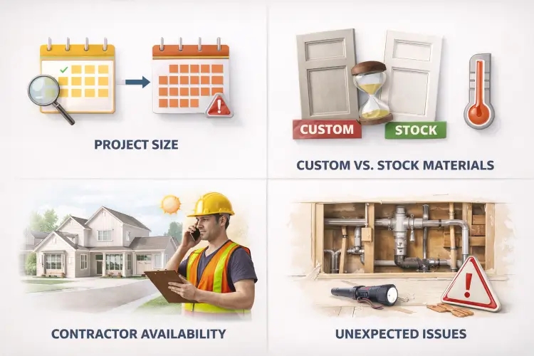 Factors affecting kitchen renovation timelines
