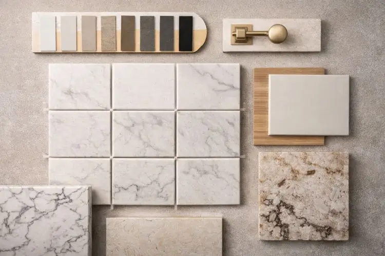 backsplash tile ideas and countertop pairing