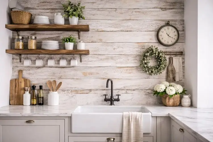 Farmhouse Style Wallpaper for Rustic Charm