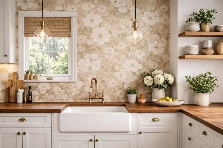Floral Wallpaper for a Soft, Elegant Touch