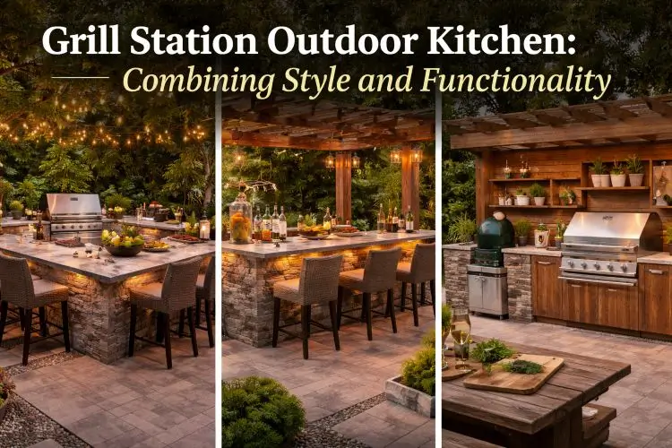 Grill Station Outdoor Kitchen: Combining Style and Functionality