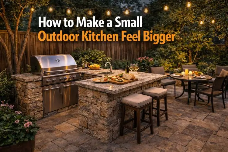 How to Make a Small Outdoor Kitchen Feel Bigger