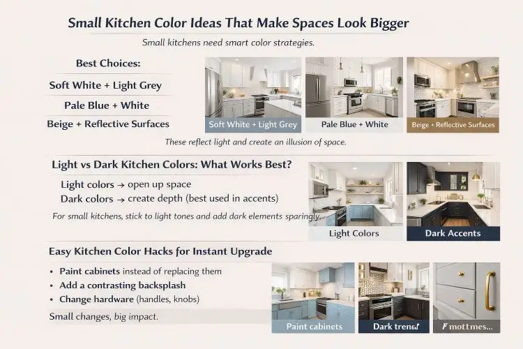 Small Kitchen Color Ideas That Make Spaces Look Bigger