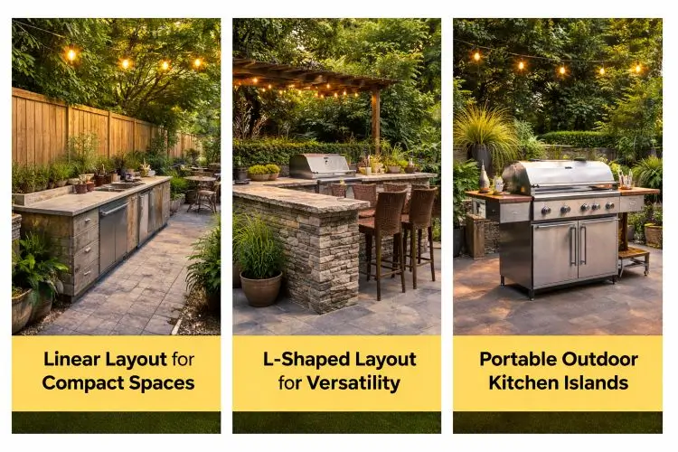 Small Outdoor Kitchen Layout Ideas