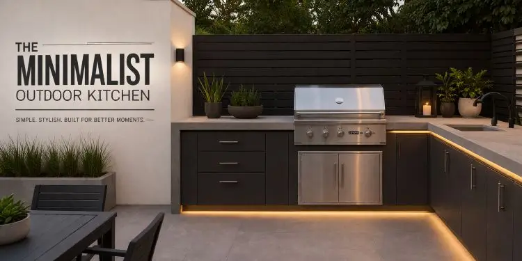 The Minimalist Outdoor Kitchen