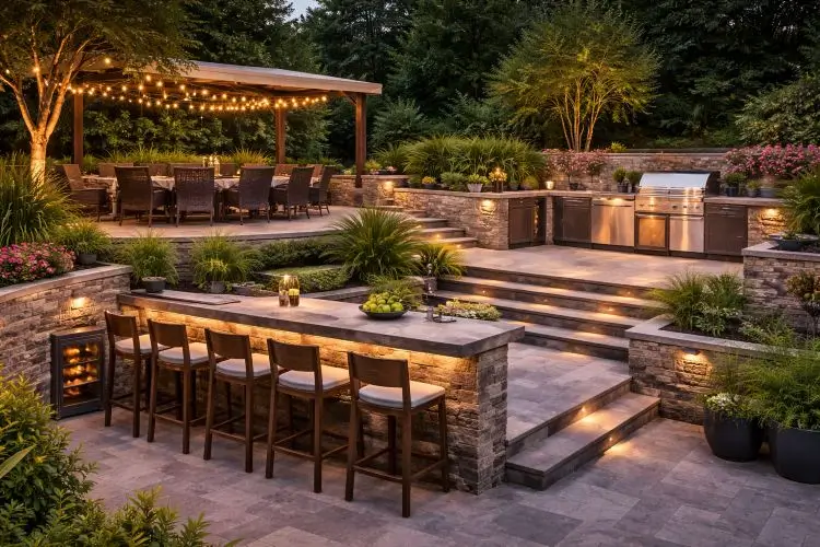 The Multi-Level Outdoor Kitchen
