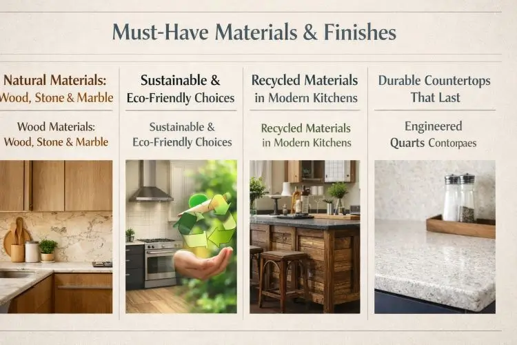 Trends in kitchen materials for 2026